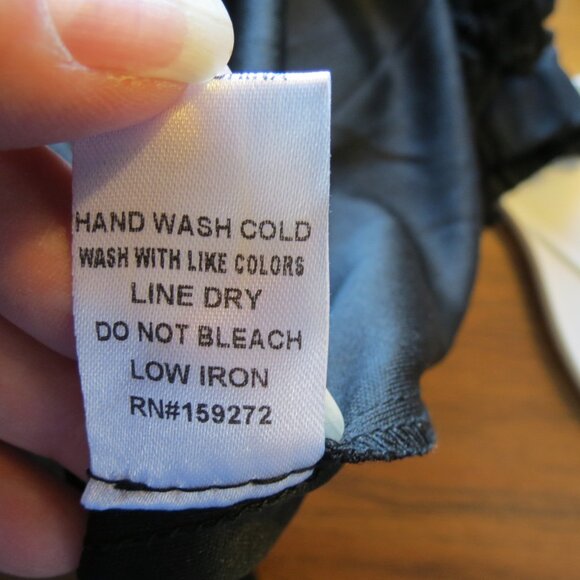 GiGiO Black Chiffon Textured Top ½ Sleeve Party Evening Oversized Large - Picture 11 of 11